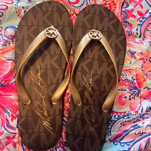 Brand new Michael Kors flip flops